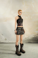 Renegade Armor Pleated Mini Skirt