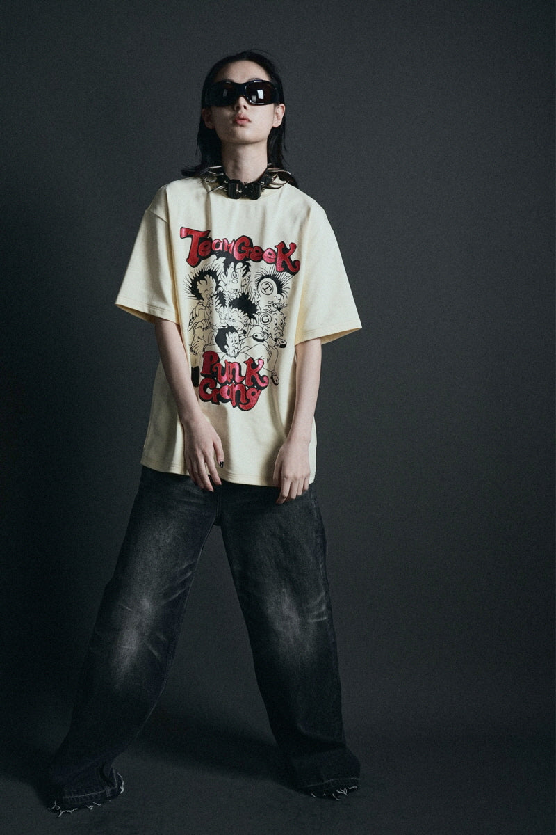 Punk Gang Graphic Oversized Tee