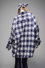 Enchanted Plaid Lace Overshirt