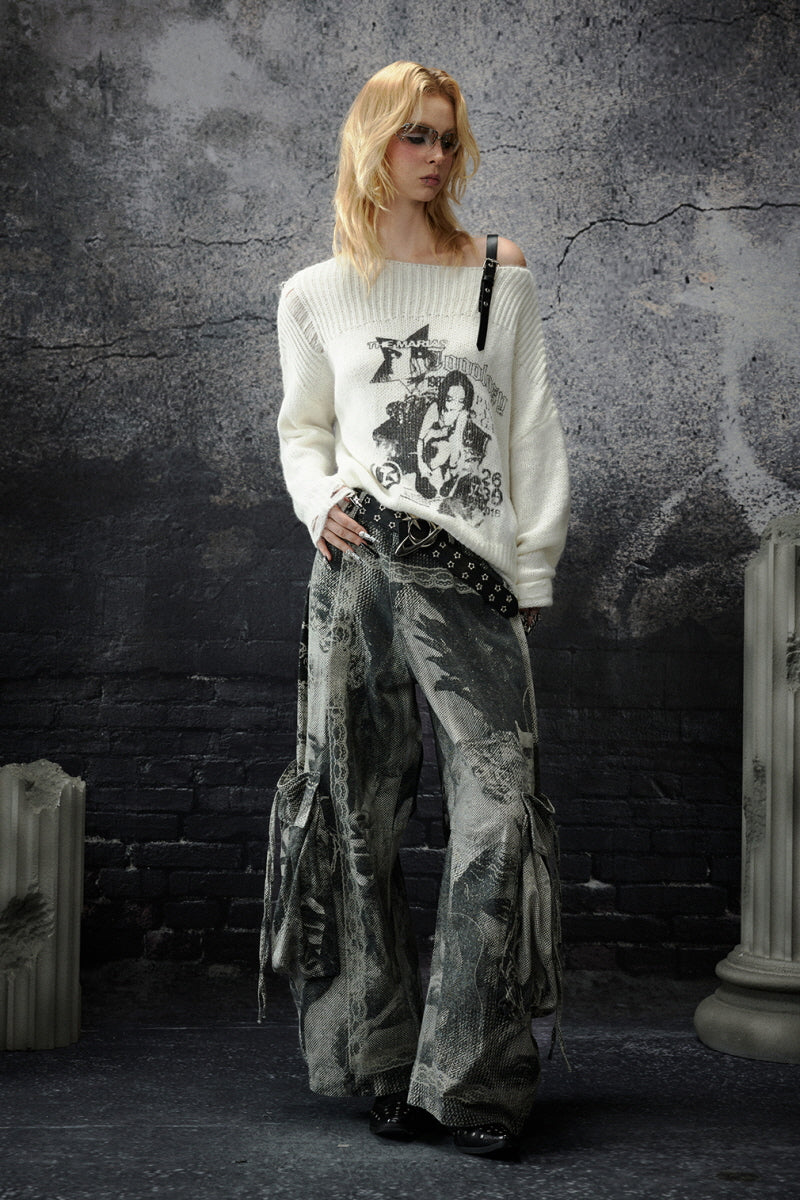 Urban Chaos Printed Cargo Pants