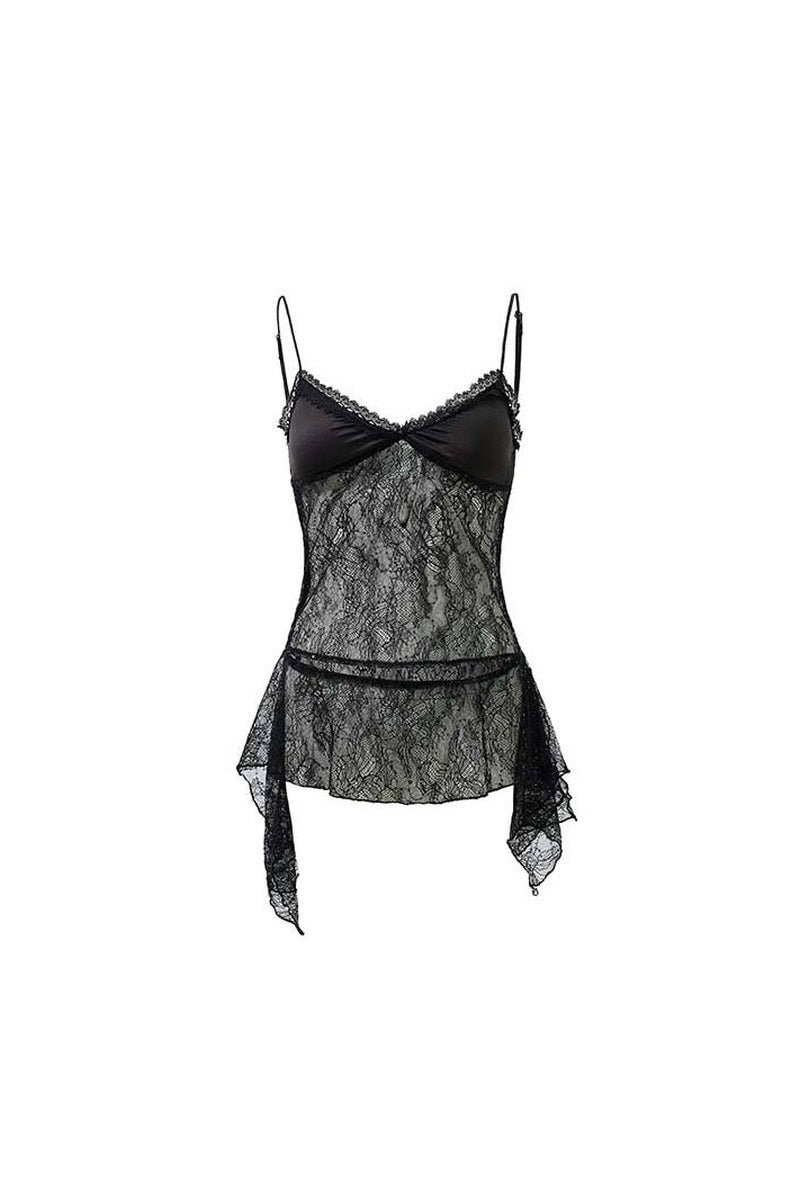 Midnight Lace Asymmetry Camisole