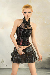 Renegade Armor Pleated Mini Skirt
