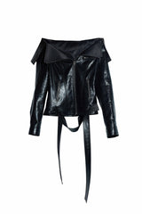 Vintage Edge PU Leather Jacket