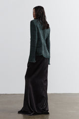 Frayed Edge Tweed Crop Jacket