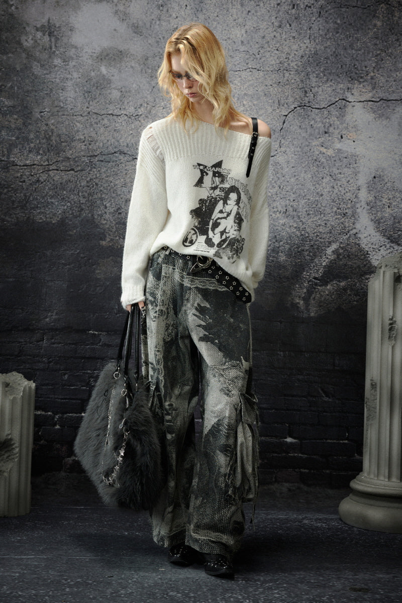 Urban Chaos Printed Cargo Pants