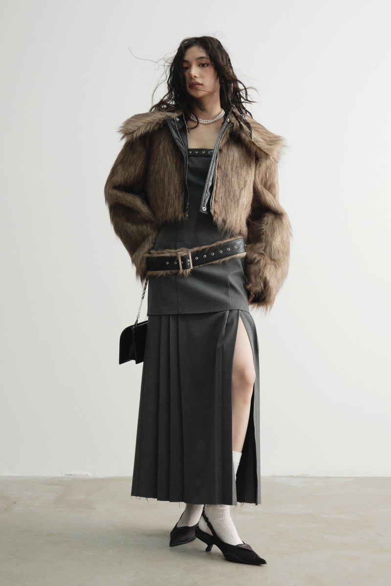 Reversible Wild Spirit Faux Fur Short Coat