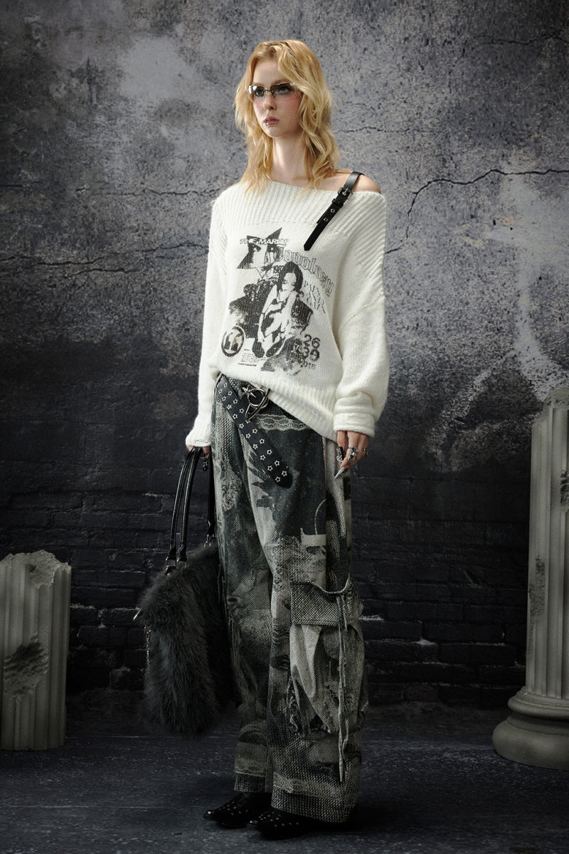 Urban Chaos Printed Cargo Pants