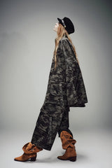 Urban Camouflage Oversized Utility Jacket