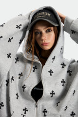 Cross All-Over Oversize Hoodie