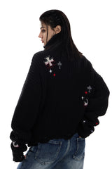 Night Signal Knit Zip Jacket