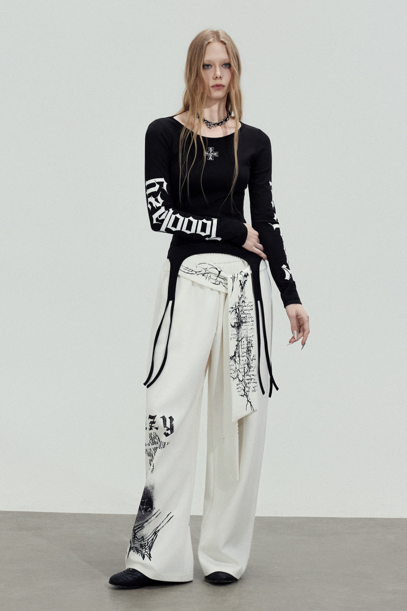 Gothic Cross Garter Top