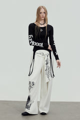 Gothic Cross Garter Top