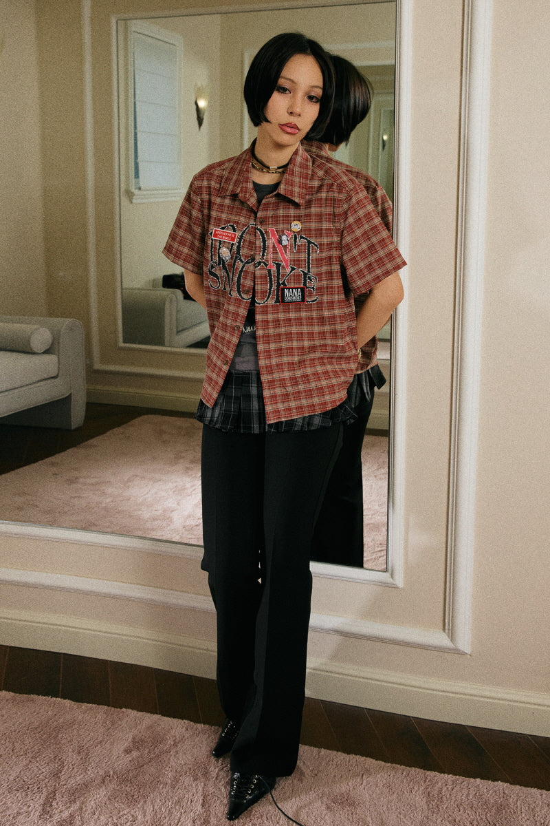 Rebel Plaid Graphic Shirt