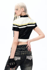 Racing Crop Leather Jacket