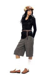 Heritage Herringbone Wide Culottes