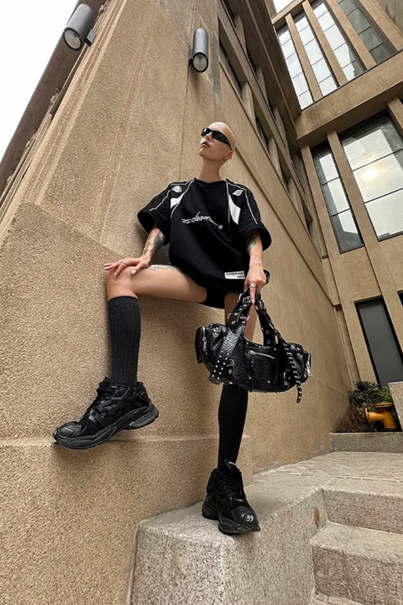 Detachable Velocity Graphic Jersey Top