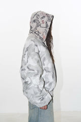 Urban Mirage Dual-Tone Hooded Bomber Jacket