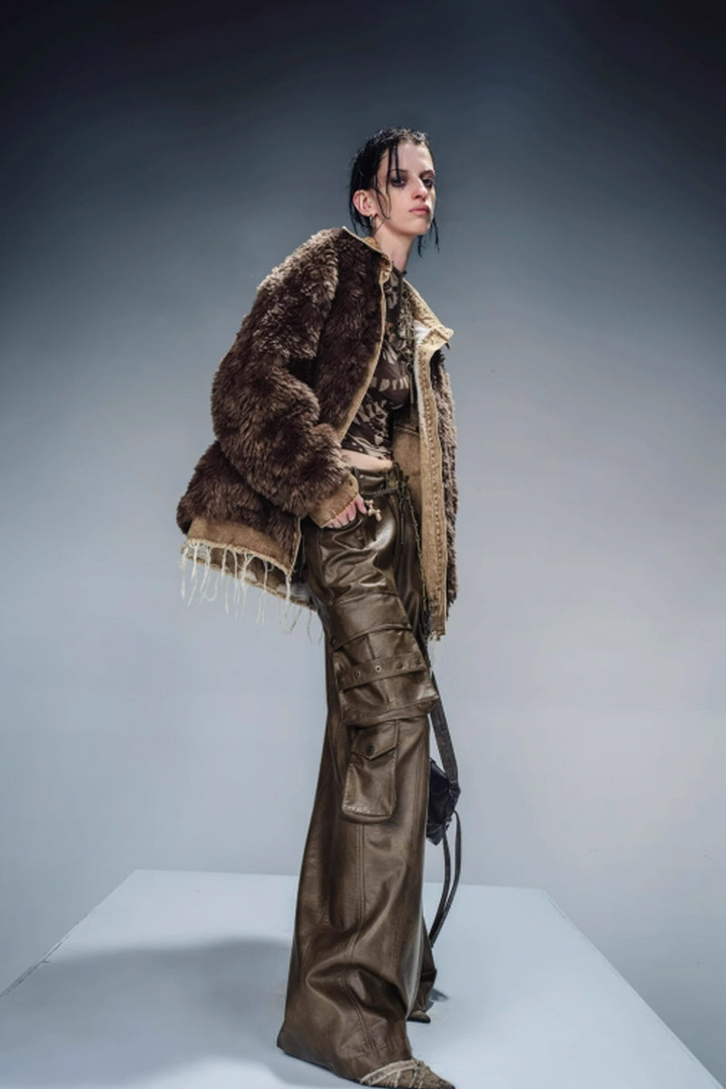 Deadwood Reclaimed Oversized Fur Jacket