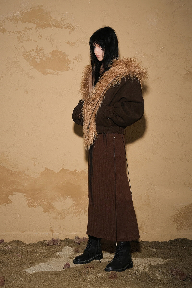 Faux Fur Trimmed Warmth Jacket