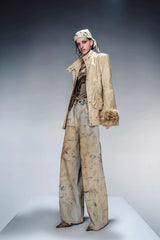 Plush Layered Luxe Shearling Jacket