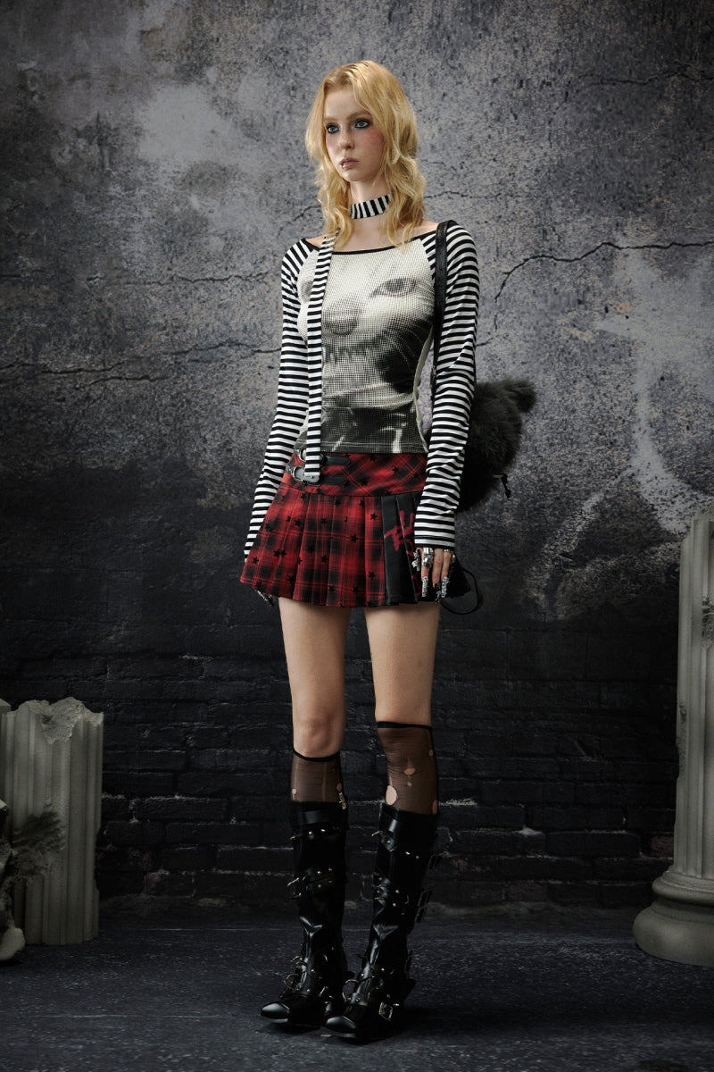 Striped Cat Vision Long Sleeve Top