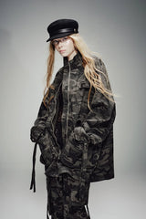 Urban Camouflage Oversized Utility Jacket