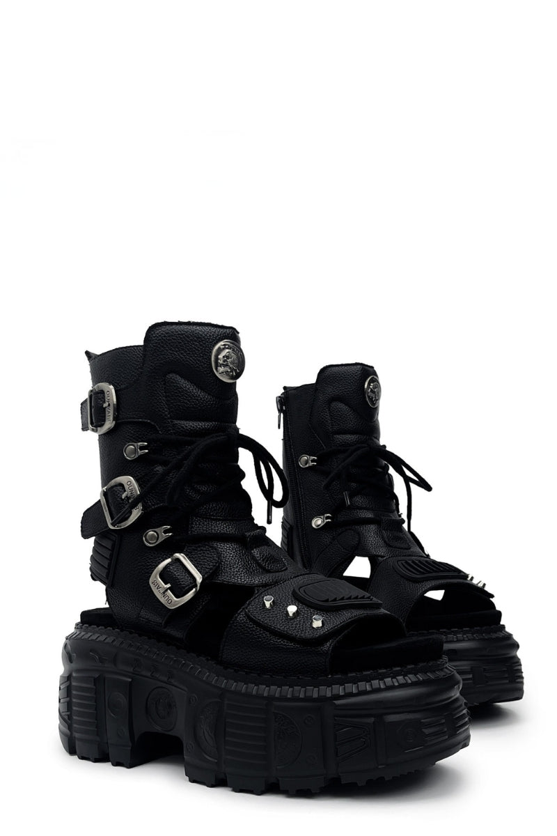Titan Buckle Platform Sandals