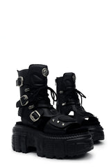 Titan Buckle Platform Sandals