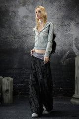 Playful Dual-Spirit Hoodie Jacket - Gray