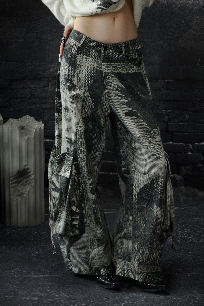 Urban Chaos Printed Cargo Pants