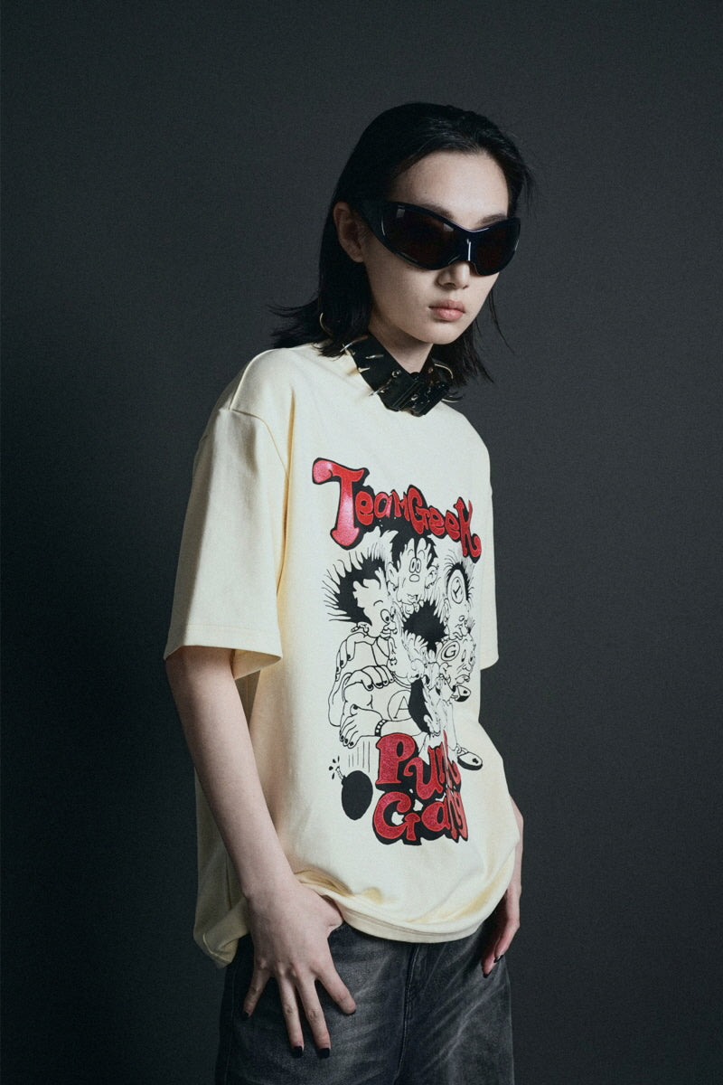 Punk Gang Graphic Oversized Tee