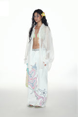 Breezy Veil Oversized Sheer Shirt
