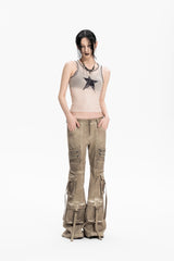 Desert Rebel Utility Flare Pants