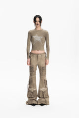 Desert Rebel Utility Flare Pants