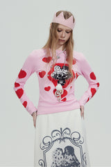 Heart Graphic Slim Top