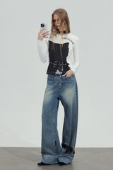 Rebel Belt Graphic Long Sleeve Top