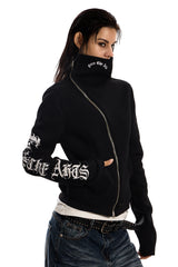 Shadow Axis High-Neck Zip Top