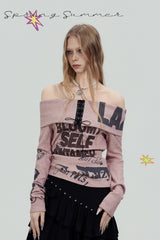 Lace-Up Off-Shoulder Top