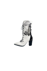 Pink Venom Lace-Up Boots