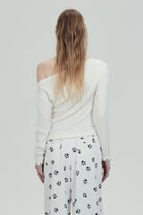 Unicorn Edge Off-Shoulder Long Sleeve Top