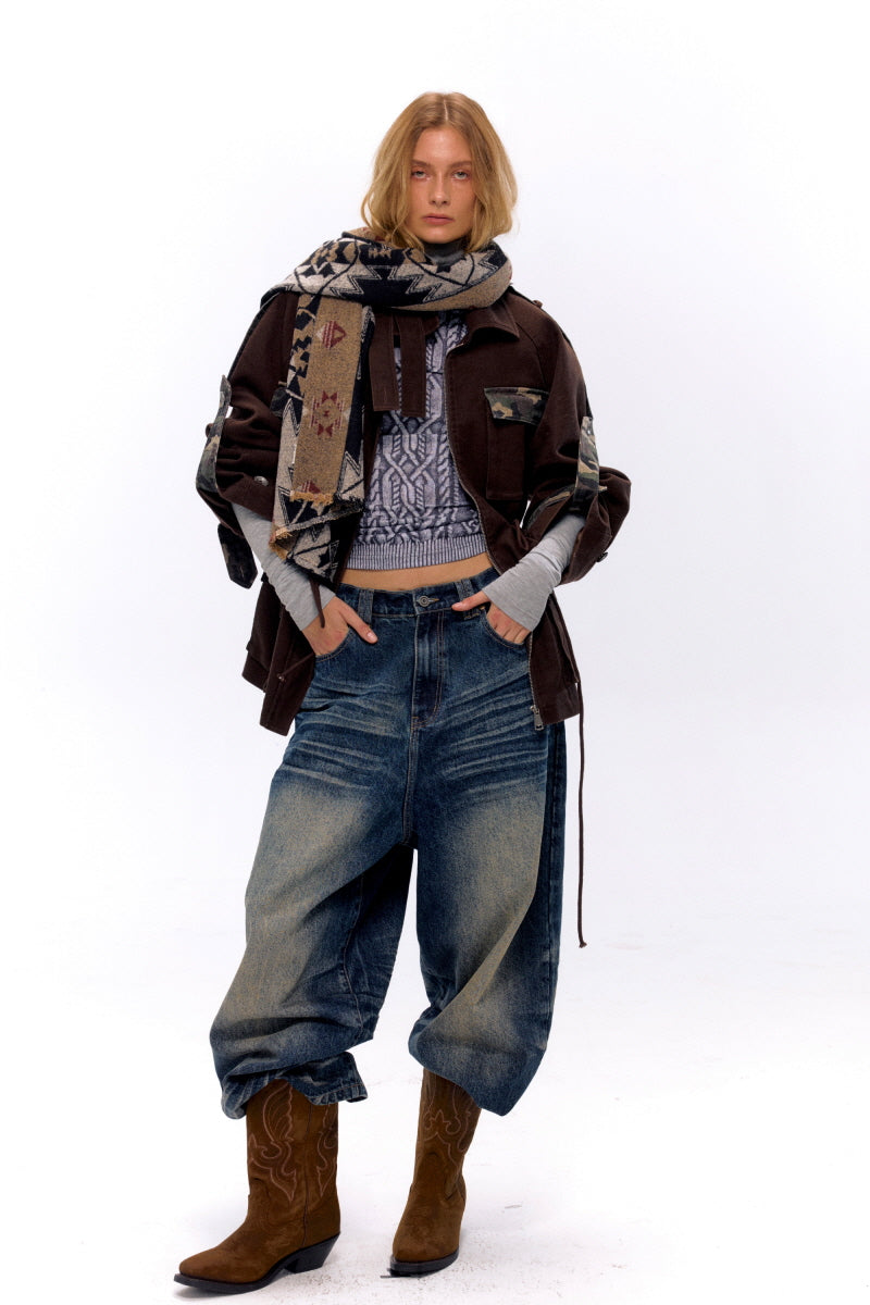 Urban Echo Vintage Distressed Denim Pants