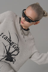 Arachnid Rebel Distressed Knit Sweater