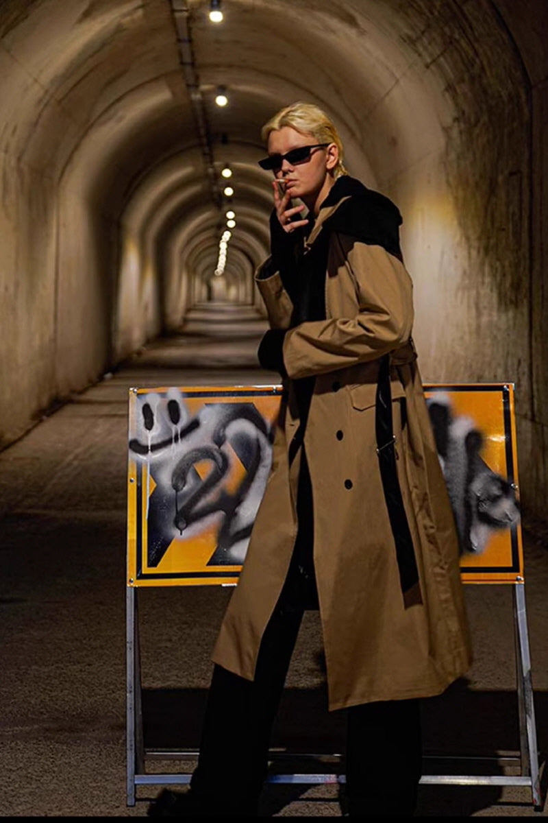 Dual Realm Asymmetrical Trench Coat