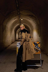 Dual Realm Asymmetrical Trench Coat