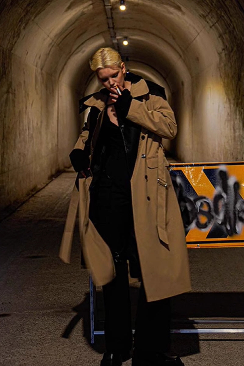 Dual Realm Asymmetrical Trench Coat