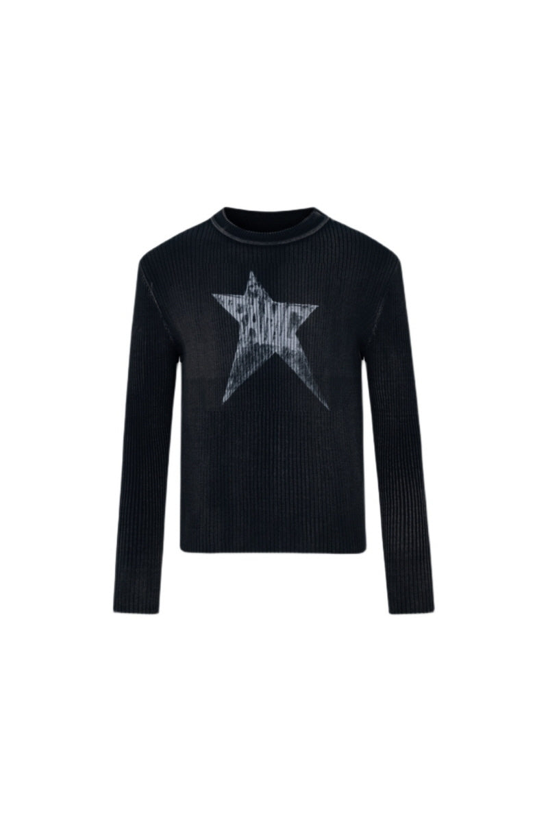 Faded Star Vintage Knit Sweater