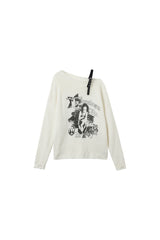 Belted Asymmetry Knit Sweater