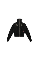 Rogue Camo Cropped Jacket - Black