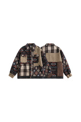 Patchwork Nomad Contrast Texture Jacket