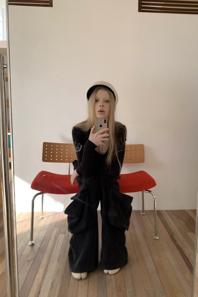 Silent Mark V Long Sleeve Top - Black